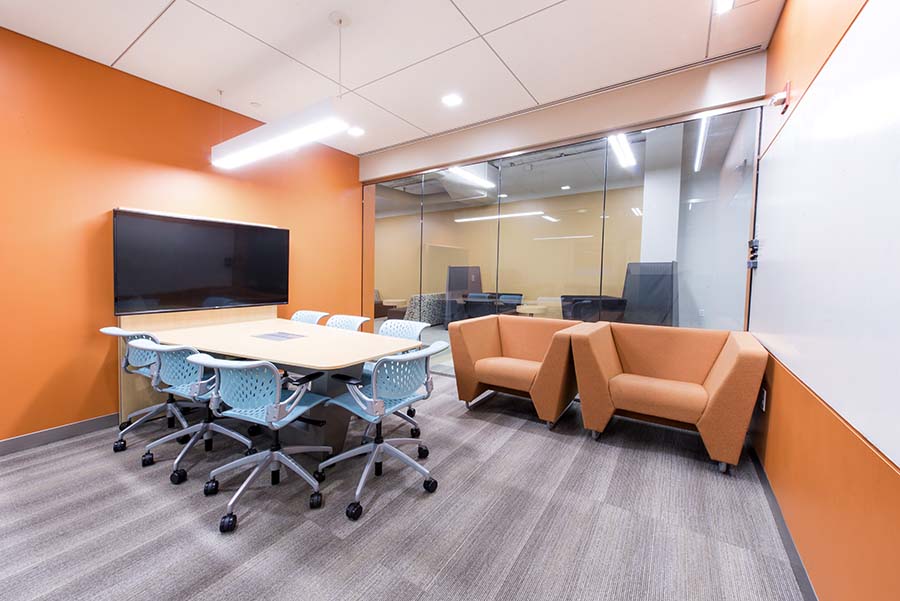 Photo of Tartan Collaborative Commons showing conference room interior